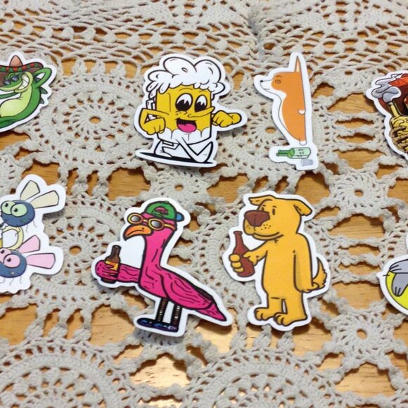 Fun bundle of stickers, beer theme, use for crafts, scrapbooking, etc - Picture 5 of 6